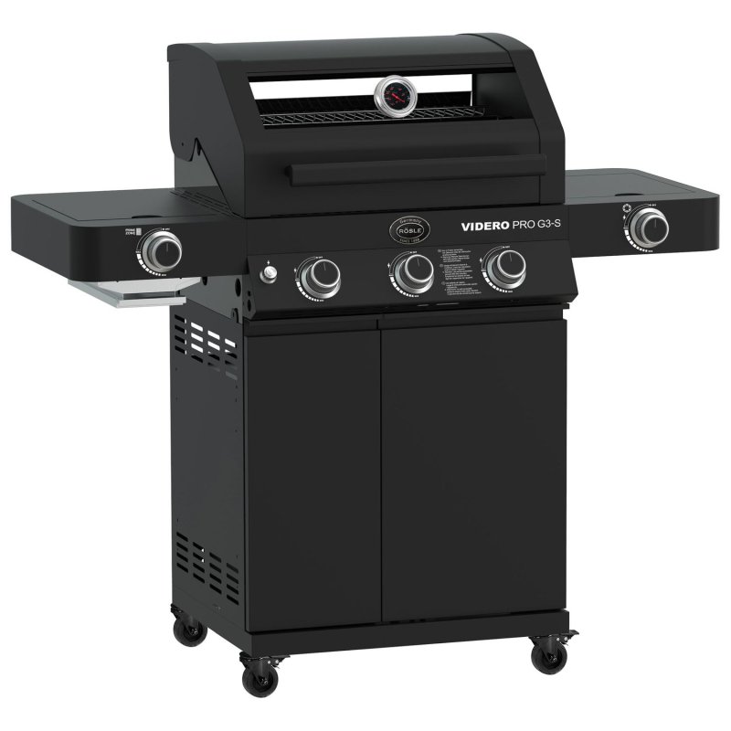 Rösle Gasgrill Videro Pro G3-S Vario+ mattschwarz - Modell 2025