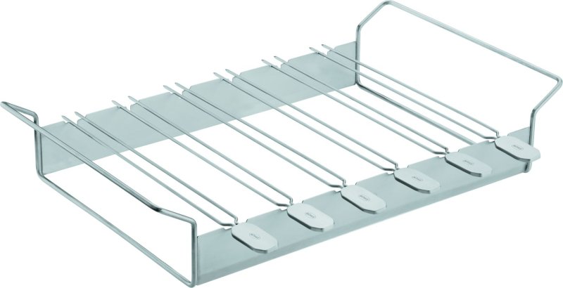 Rösle Spießhalter mit 6 Edelstahl Grillspießen