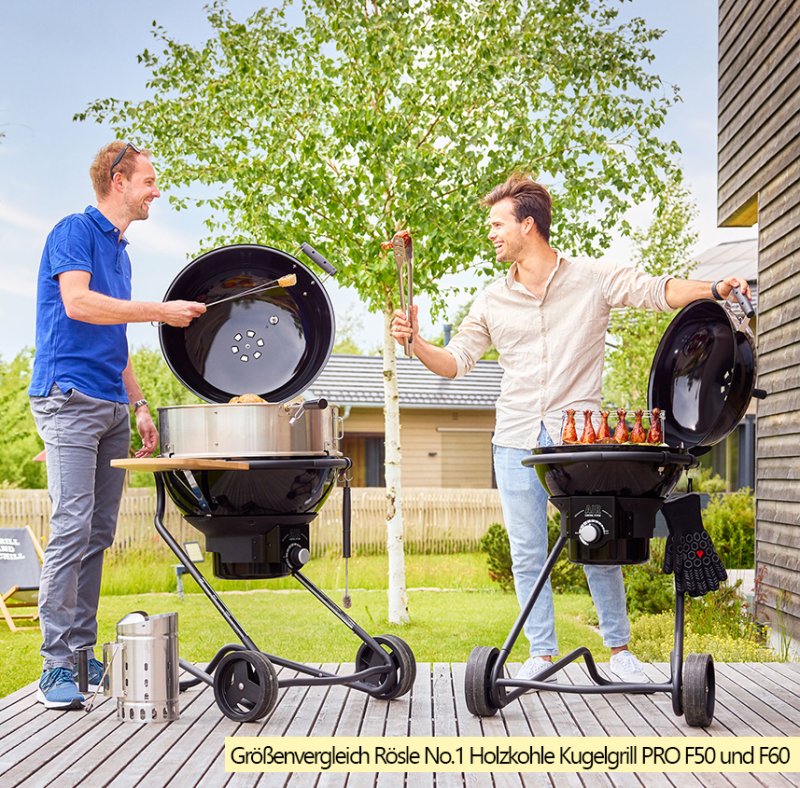 Rösle Holzkohlegrill Kugelgrill No.1 F50 Air Pro Vario+