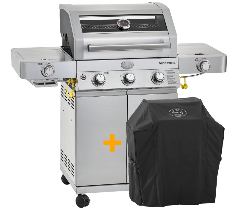 Rösle Edelstahl Gasgrill Videro G3-S VARIO+ - Limited Edition Modell 2024 inkl. Abdeckhaube