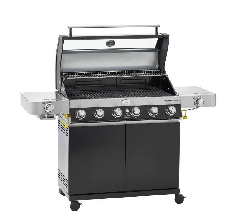 Rösle Gasgrill Videro G6-S VARIO+ schwarz - Modell 2025 - inkl. Abdeckhaube