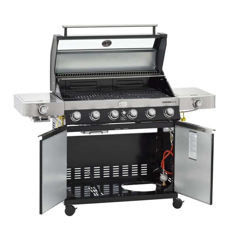 Rösle Gasgrill Videro G6-S VARIO+ schwarz - Modell 2025 - inkl. Abdeckhaube