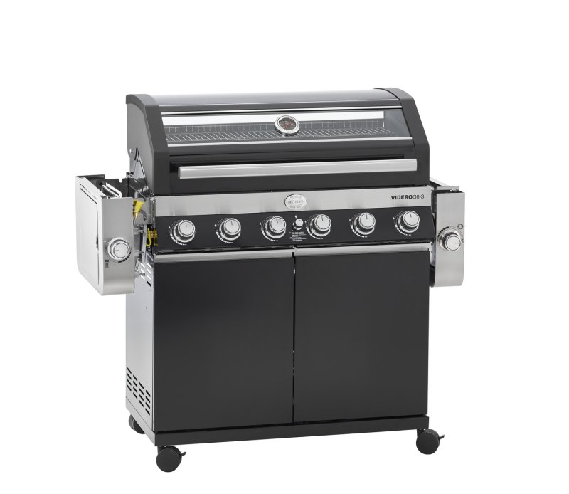 Rösle Gasgrill Videro G6-S VARIO+ schwarz - Modell 2025 - inkl. Abdeckhaube