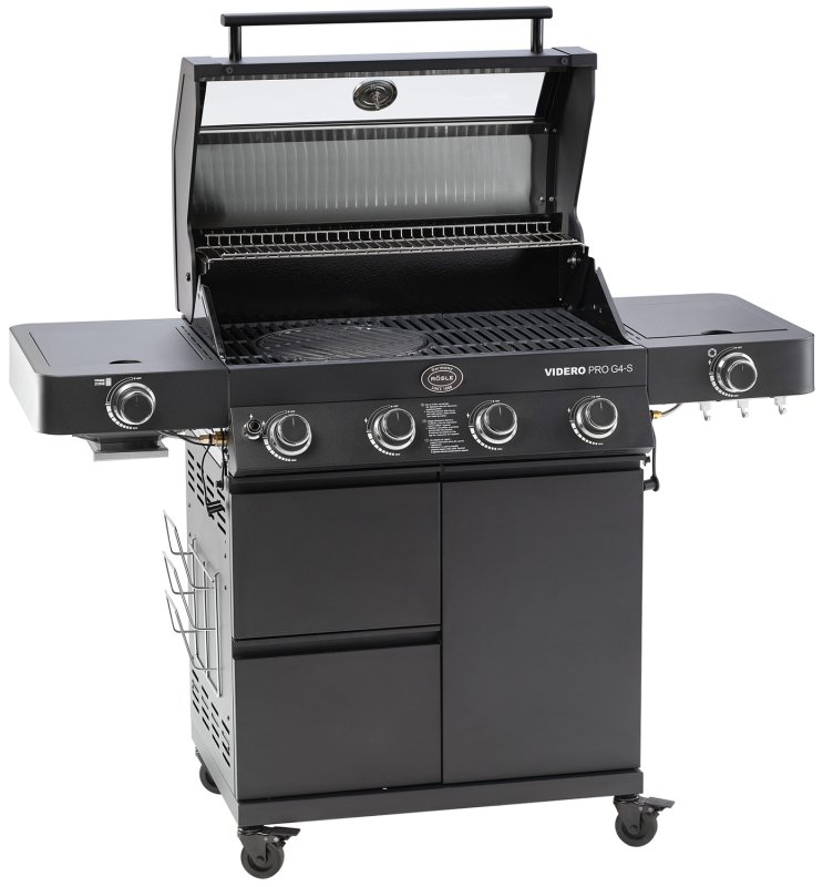 Rösle Gasgrill Videro Pro G4-S Vario+ mattschwarz - Modell 2025