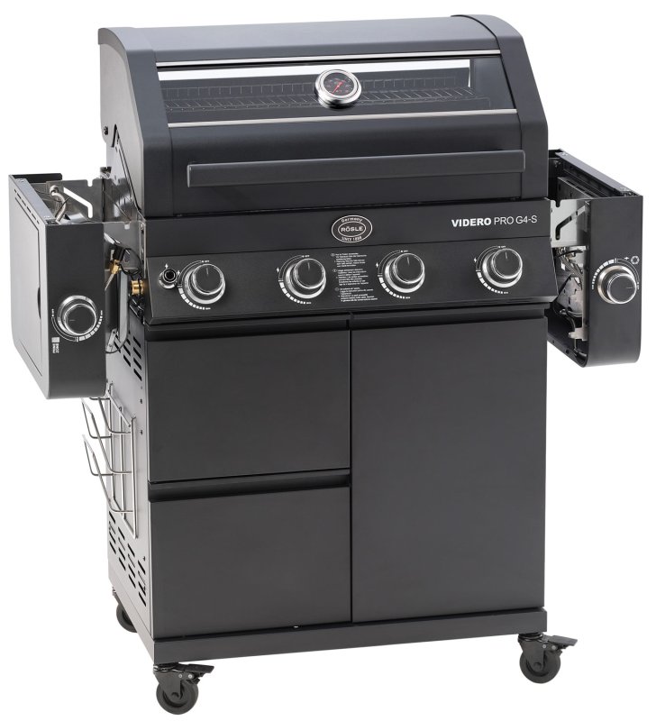 Rösle Gasgrill Videro Pro G4-S Vario+ mattschwarz - Modell 2025