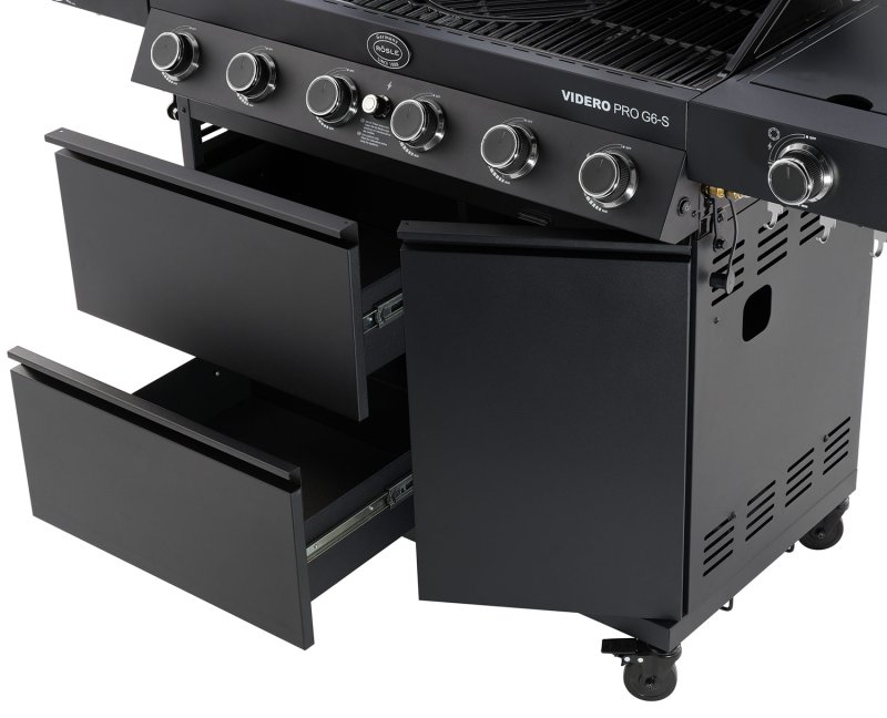 Rösle Gasgrill Videro Pro G6-S Vario+ mattschwarz - Modell 2025