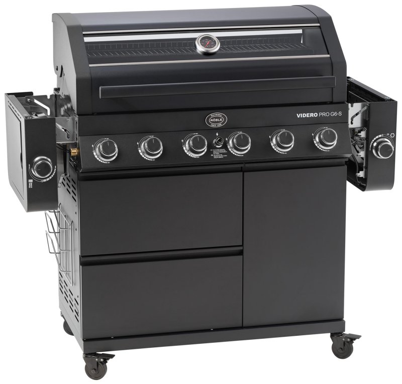 Rösle Gasgrill Videro Pro G6-S Vario+ mattschwarz - Modell 2025