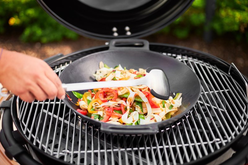 Rösle BBQ Woklöffel mit Silikonrand - 40 cm