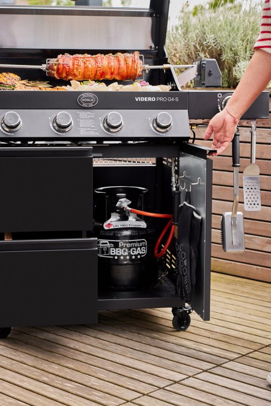 Rösle Gasgrill Videro Pro G4-S Vario+ mattschwarz - Modell 2025