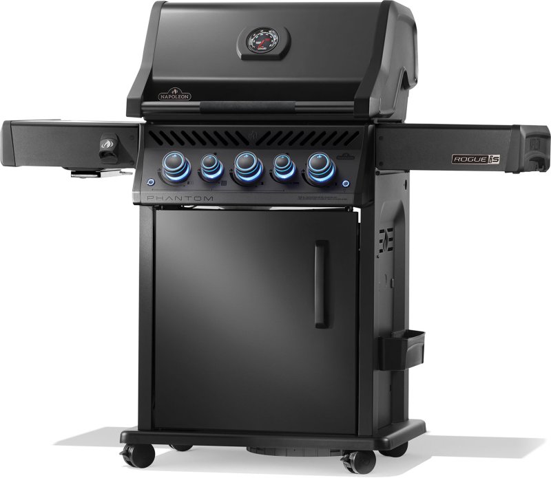 Napoleon Phantom Rogue PRO-S 425 Gasgrill - mit SIZZLE ZONE™ und Heckbrenner - mit Edelstahlrosten, Mattschwarz - NEU 2025