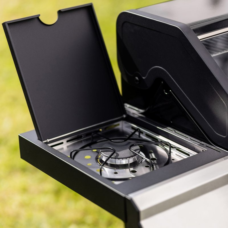 Grillfürst Gasgrill S330G - inkl. Abdeckhaube, Grillbürste, Grillplatte und Pizzastein