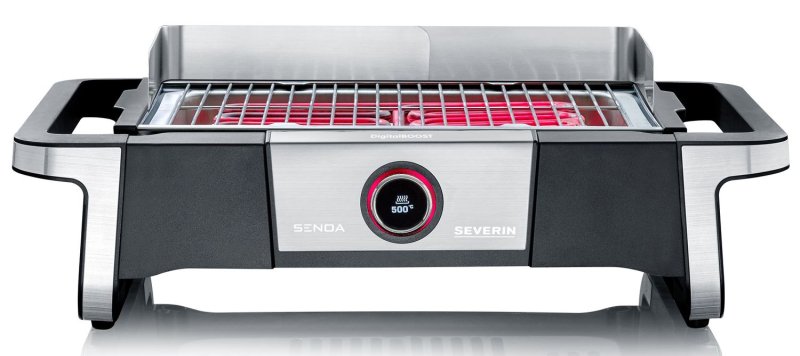 Severin Elektro Tischgrill SENOA Digital Boost - Boost Zone 500°C - 3.000 W