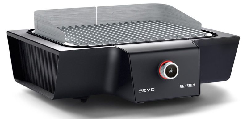 Severin Elektrogrill Tischgrill SEVO G - Boost Zone 500°C - 3.000 W
