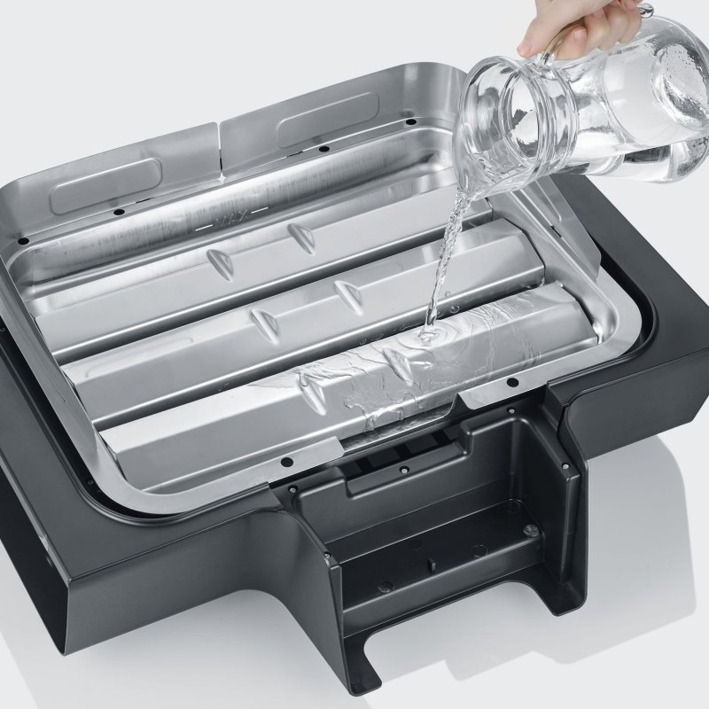 Severin Elektrogrill SEVO GTS - Boost Zone 500°C - mit Deckel und Grillwagen - 3.000 W - Ausstellungsstück