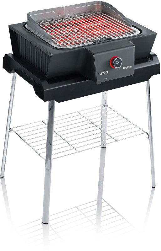 Severin Elektrogrill SEVO GS - Boost Zone 500°C - mit Untergestell - 3.000 W