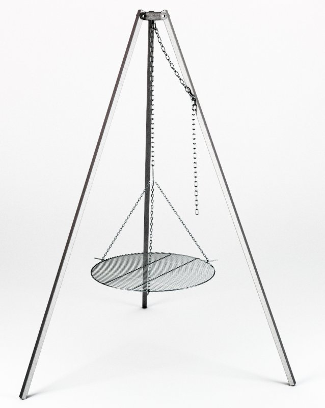 SvenskaV Schwenkgrill Dreibein mit Rost Ø 63 cm, Edelstahl
