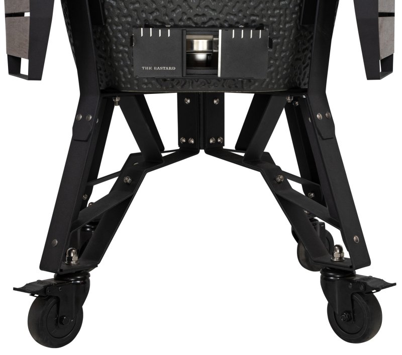 The Bastard Keramikgrill VX Large - Complete - schwarz matt - inkl. One Minute Lighter, Halbmond Gussrost & Grillhandschuhe