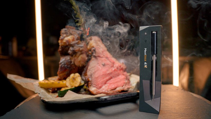 The MeatStick 4 X Set - Single WLAN / Bluetooth Grilltherometer mit Ladegerät