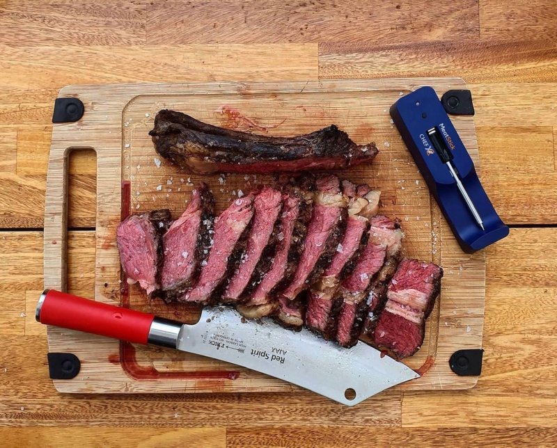 The MeatStick CHEF X Set - Single WLAN / Bluetooth Grillthermometer mit Ladegerät