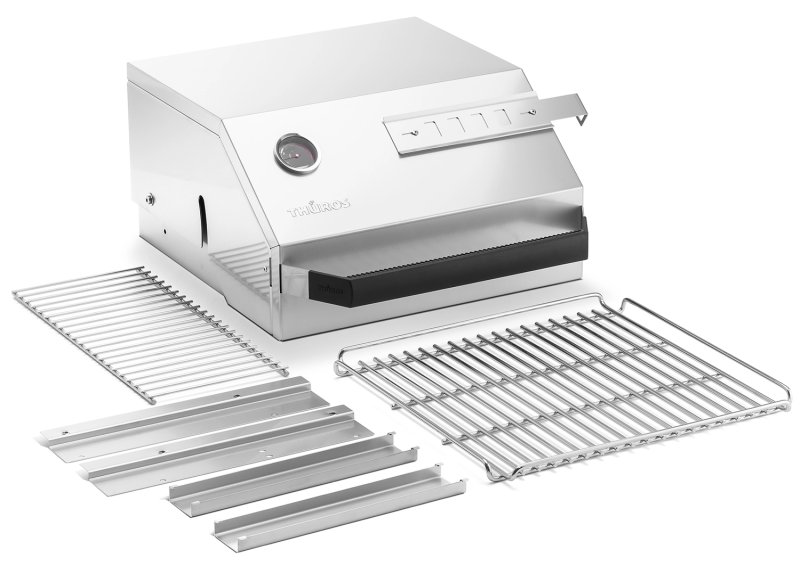 Thüros Schwenkhaube für T3 / T30 (Grillfläche 42 x 42 cm) inkl. Rostauflage & Warmhalterost