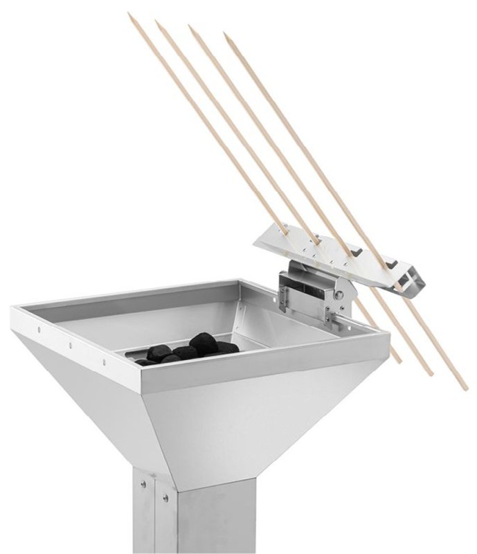 Thüros Fisch Grill Set mit Flammlachs- und Steckerlfischhalter