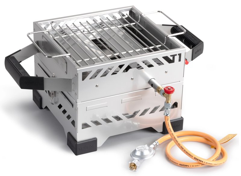 Thüros Tischgasgrill T1G Edelstahl 30x30 cm