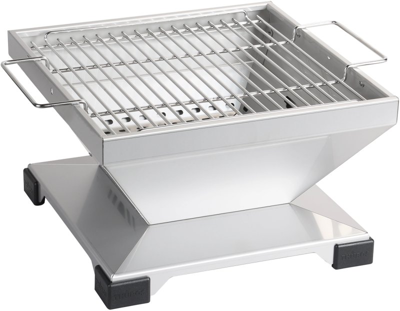 Thüros T3 Holzkohle Tischgrill Edelstahl 42x42 cm