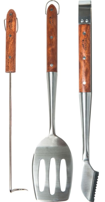 Traeger 3-teiliges Grillbesteck-Set mit Wender, Haken und Zange - Auslaufartikel