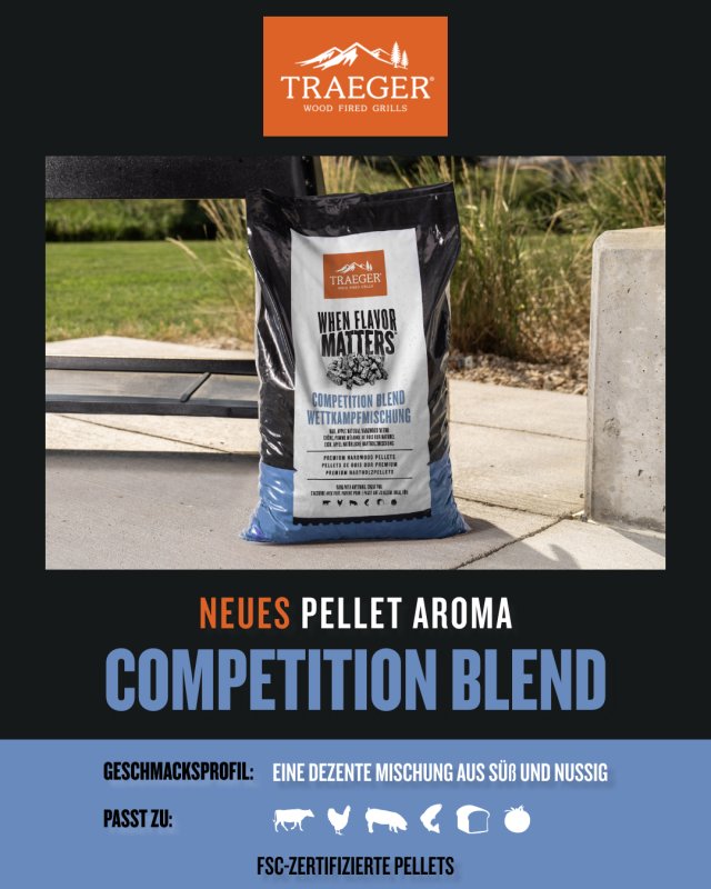 Traeger Hartholz Pellets Competition Blend, 9 kg
