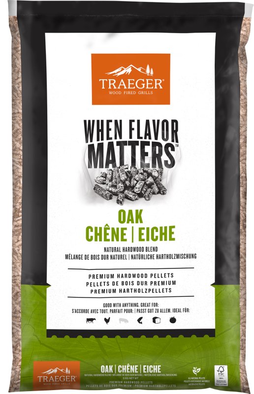 Traeger Hartholz Pellets Oak / Eiche, 9 kg