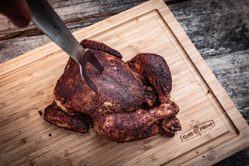 Grillfürst Premium Edelstahl Grillbesteck Set mit Grillzange, -Wender und -Gabel in Geschenkverpackung