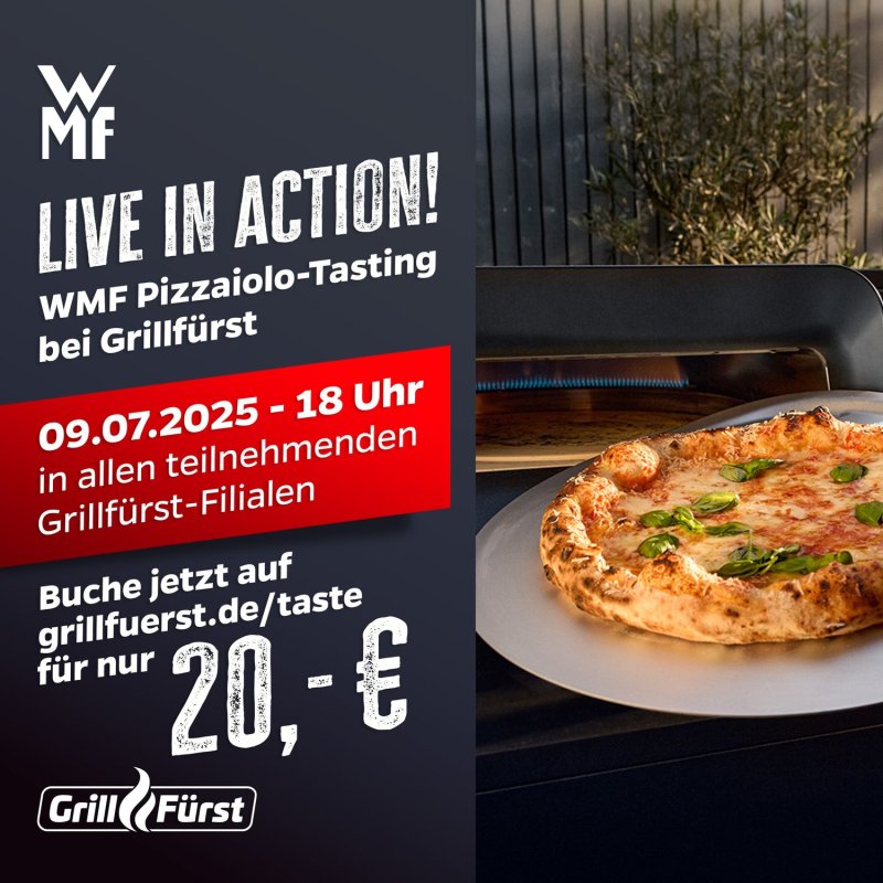 WMF Pizzaiolo live in Action - Das Pizzaofen-Tasting! Mittwoch, 09.07.2025 - 18:00 Uhr - Hamburg