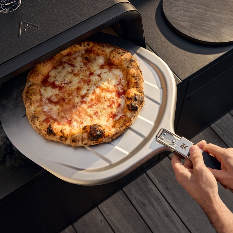 WMF Pizzaofen Gas Pizzaiolo Pro mit rotierendem Pizzastein - inkl. Pizzaschaufel