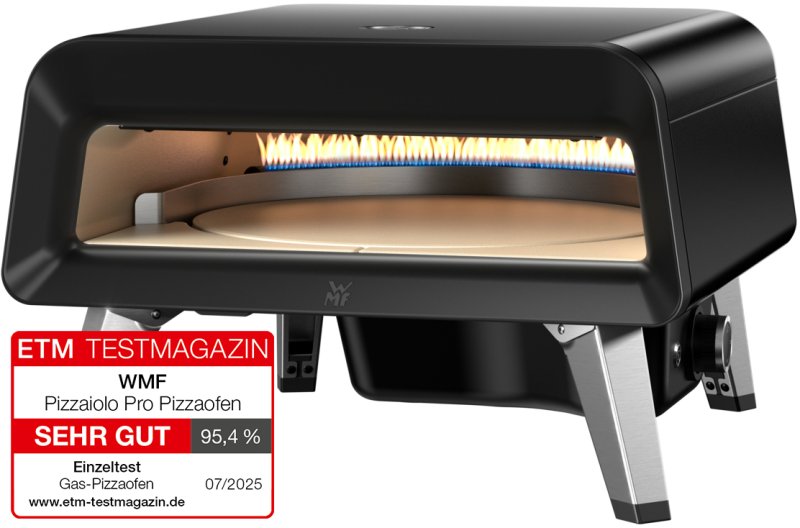 WMF Pizzaofen Gas Pizzaiolo Pro mit rotierendem Pizzastein - inkl. Pizzaschaufel