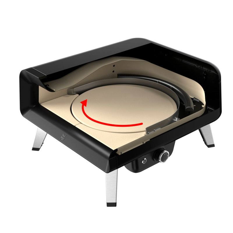 WMF Pizzaofen Gas Pizzaiolo Pro mit rotierendem Pizzastein - inkl. Pizzaschaufel
