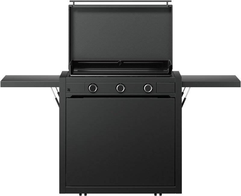 WMF Plancha Grill Gas - Edition One, 75 cm - inkl. Planchawagen, Planchadeckel und Abdeckhaube