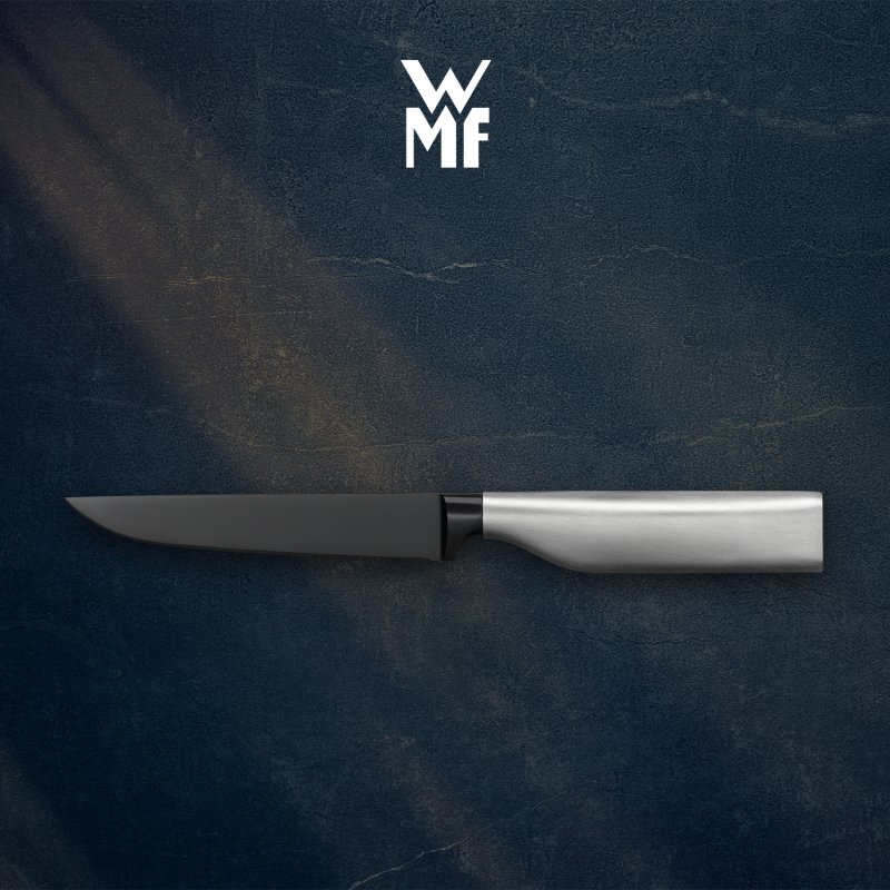 WMF Ultimate Black Zubereitungsmesser, 12 cm Klinge