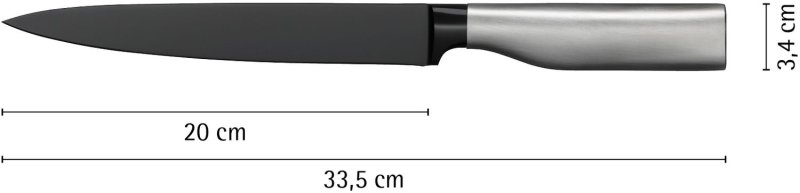 WMF Ultimate Black Fleischmesser, 20 cm Klinge