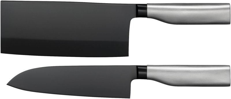WMF Ultimate Black Messer-Set 2-teilig - Santoku + Chinesisches Kochmesser