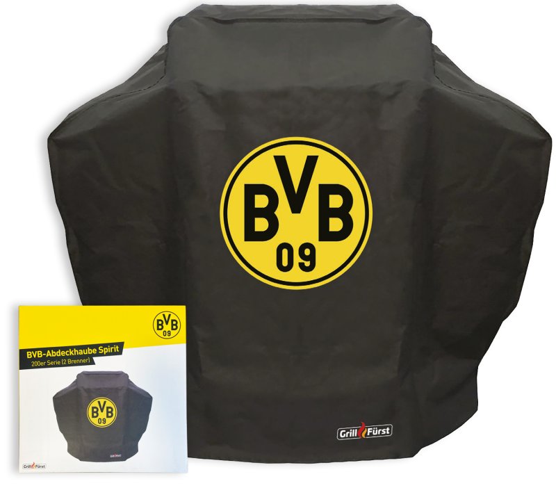 Grillfürst Abdeckhaube / Schutzhülle 133 x 72 x 109 cm - Borussia Dortmund Edition für Weber Spirit 200 er Serie