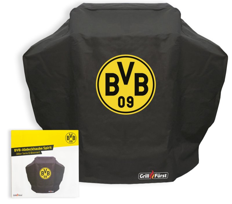 Grillfürst Abdeckhaube / Schutzhülle 138 x 72 x 115 cm - Borussia Dortmund Edition für Weber Spirit 300er Serie