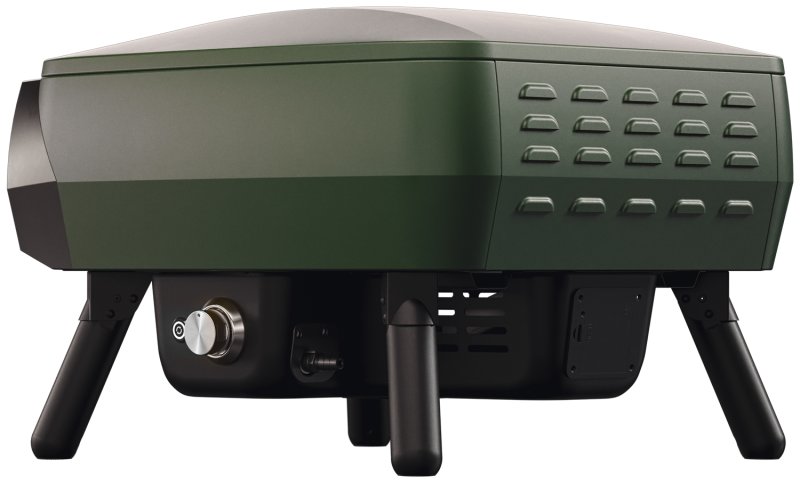 Witt Pizzaofen Gas Etna Piccolo Rotante matt grün - inkl. Pizzaschieber, Pizzaschneider & Infrarot Thermometer