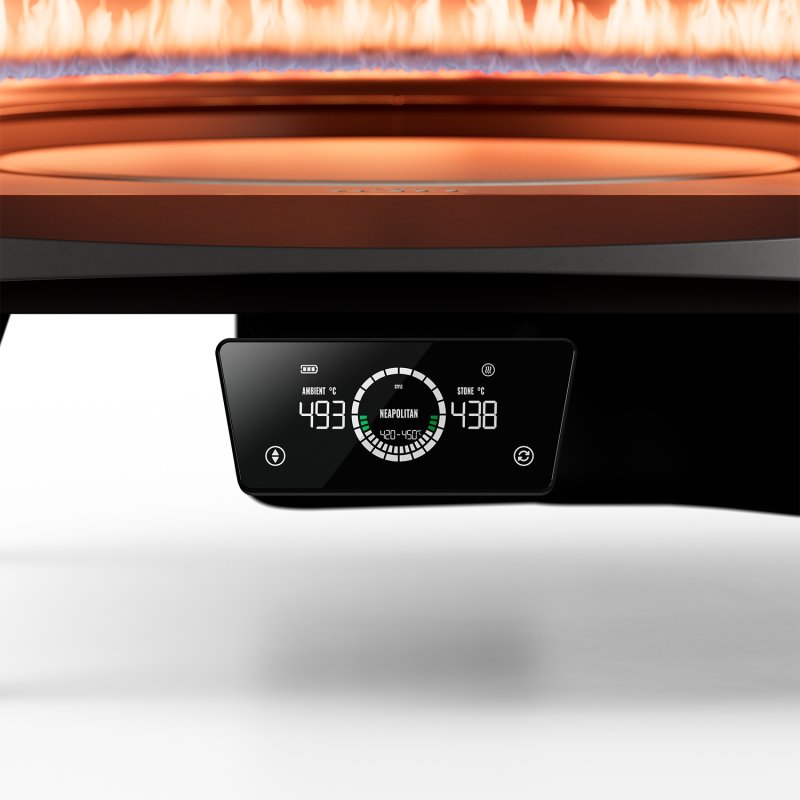 Witt Pizzaofen Gas Etna Rotante Control matt grün - mit rotierendem Pizzastein & LCD-Display