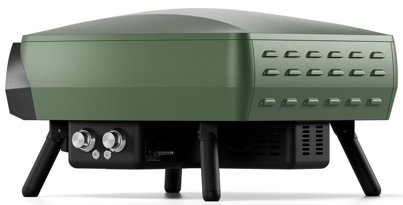 Witt Pizzaofen Gas Etna Rotante Control matt grün - mit rotierendem Pizzastein & LCD-Display