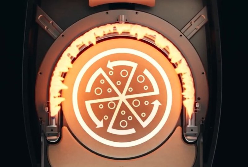 Witt Pizzaofen Etna Rotante 16" - orange