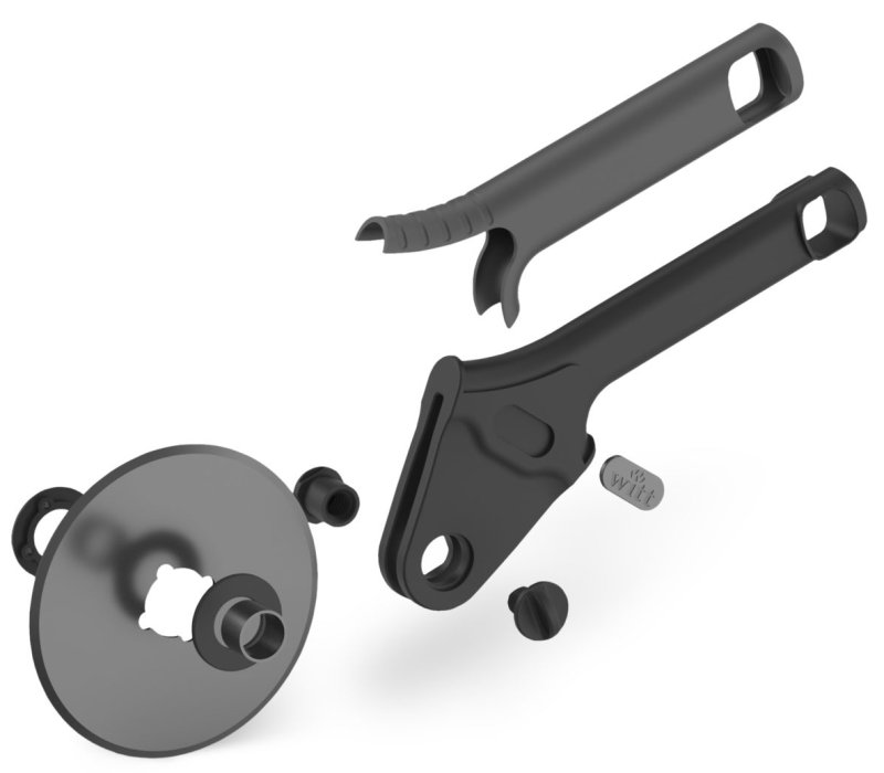 Witt Pizzaofen Gas Etna Rotante Control matt grün - inkl. Pizzaschieber & Pizzaschneider BLACK EDITION