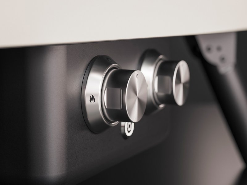 Witt Pizzaofen Gas Etna Rotante matt creme - mit rotierendem Pizzastein