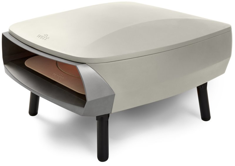 Witt Pizzaofen Gas Etna Rotante matt creme - mit rotierendem Pizzastein