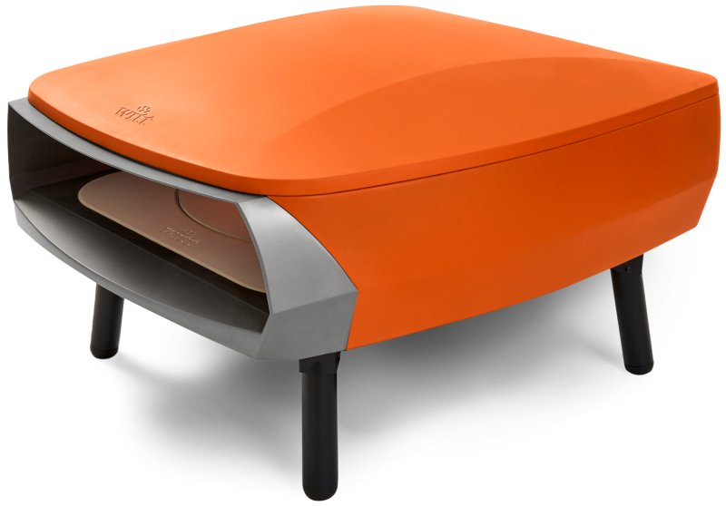 Witt Pizzaofen Gas Etna Rotante matt orange - mit rotierendem Pizzastein