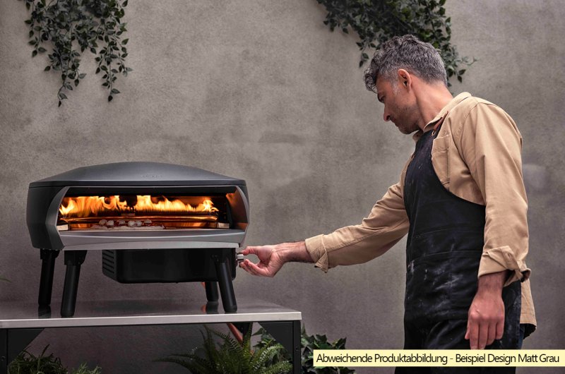 Witt Pizzaofen Gas Etna Rotante matt creme - mit rotierendem Pizzastein